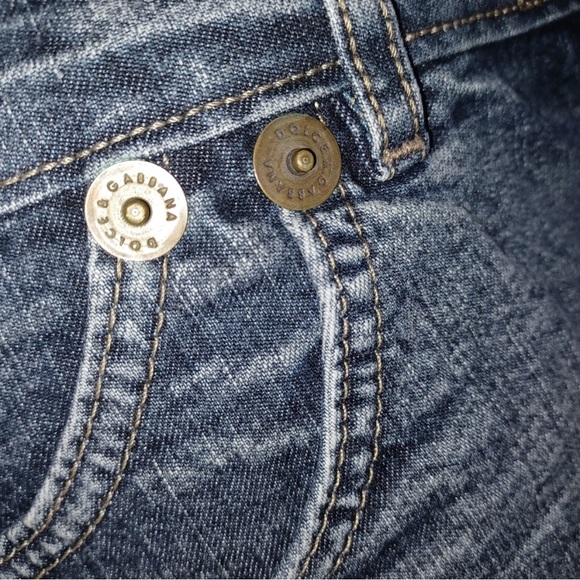 EU44 fits like a 12, Dolce & Gabbana Denim Maxi Skirt w/ Back Slit 100% Cotton - Picture 7 of 14